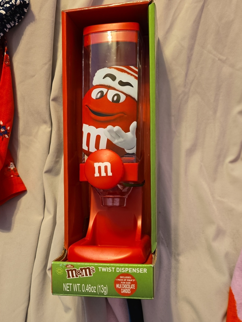 M&M'S Red Twist‎ Candy Dispenser with Character Graphic
